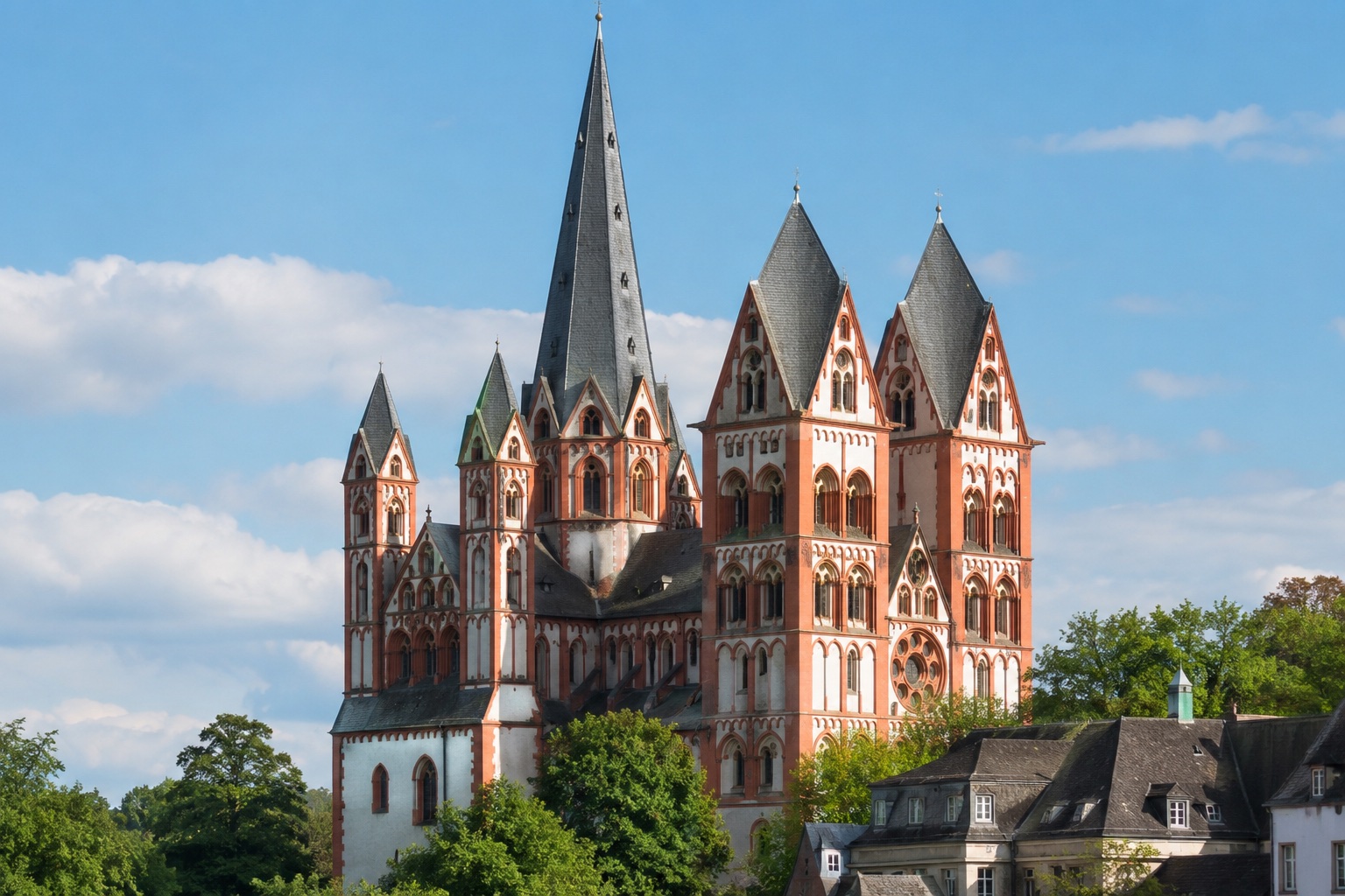 Blick auf den Limburger Dom, ein Wahrzeichen der Region Limburg-Weilburg